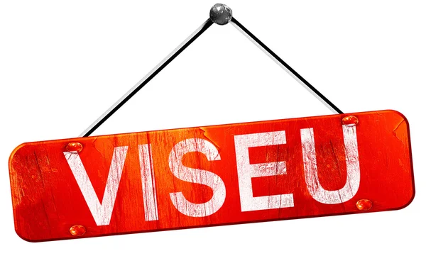 Viseu, 3d render, işareti asılı kırmızı