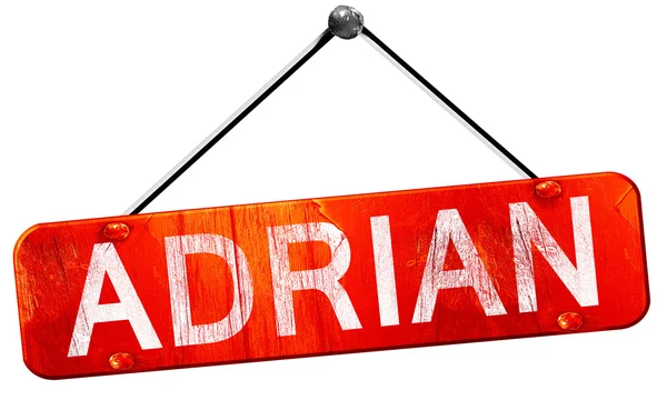 Adrian, 3d render, işareti asılı kırmızı