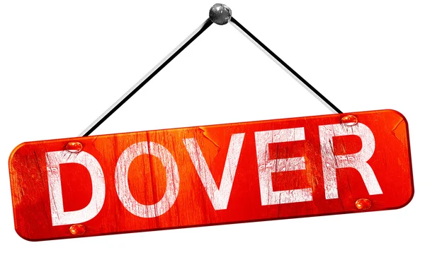 Dover, 3d render, işareti asılı kırmızı
