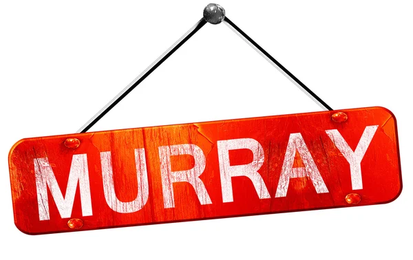 Murray, 3d render, işareti asılı kırmızı