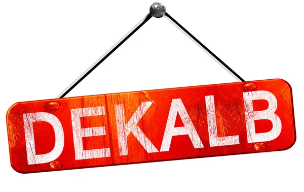 DeKalb, 3d render, işareti asılı kırmızı