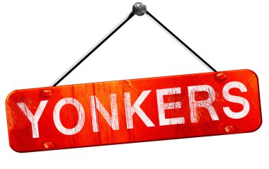 yokane, 3d render, işareti asılı kırmızı