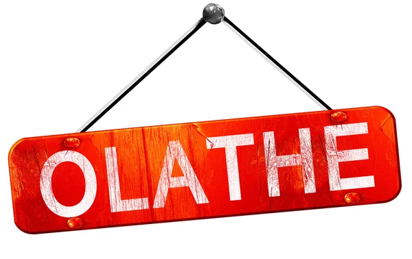 Olathe, 3d render, işareti asılı kırmızı