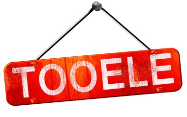 Tooele, 3d render, işareti asılı kırmızı