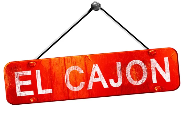 el cajon, 3d render, işareti asılı kırmızı