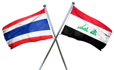 Irak bayrağı, 3d render ile Tayland bayrağı