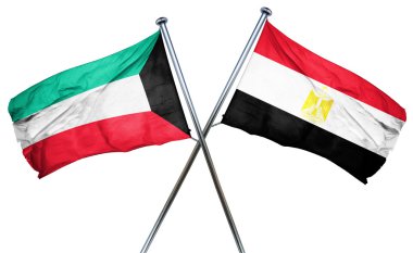 Kuveyt bayrağı Mısır bayrağı, 3d render ile