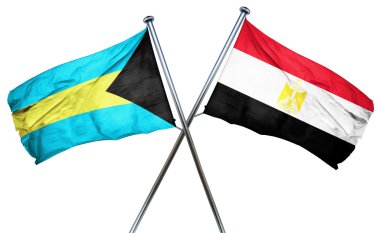 Mısır bayrak, 3d render ile Bahamalar bayrağı