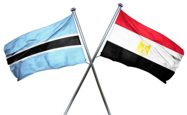 Botsvana bayrağı Mısır bayrağı, 3d render ile