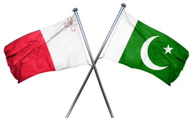 Pakistan bayrağı, 3d render ile Malta bayrağı