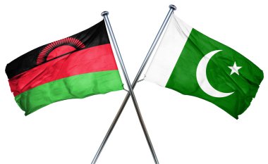 Malavi bayrak Pakistan bayrağı, 3d render ile