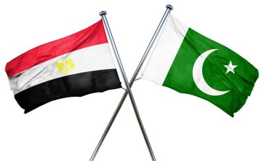 Pakistan bayrağı, 3d render ile Mısır bayrağı