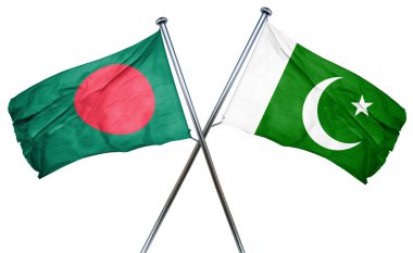 Pakistan bayrağı, 3d render ile Bangladeş bayrağı