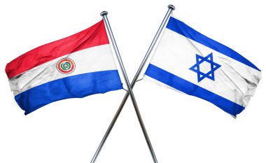 İsrail bayrağı, 3d render ile Paraguay bayrak