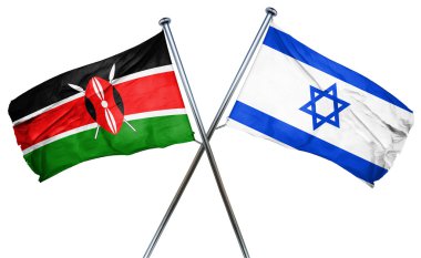 İsrail bayrağı, 3d render ile Kenya bayrak