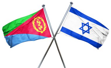 İsrail bayrağı, 3d render ile Eritre bayrak
