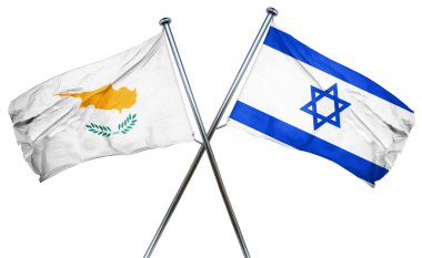 İsrail bayrağı, 3d render ile Kıbrıs bayrağı