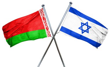 İsrail bayrağı, 3d render ile Beyaz Rusya bayrağı