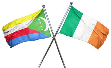 İrlanda bayrağı, 3d render ile Komor bayrağı