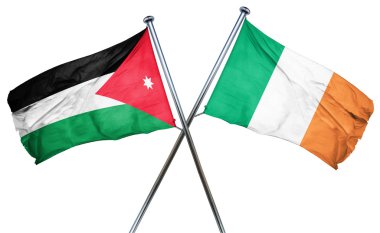 Jordan bayrak İrlanda bayrağı, 3d render ile