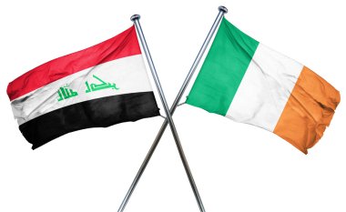 İrlanda bayrağı, 3d render ile Irak bayrağı