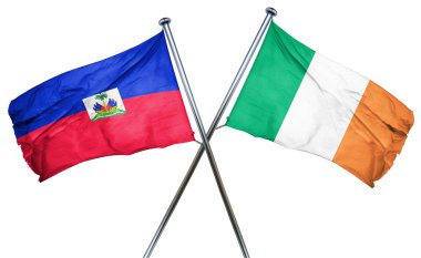 İrlanda bayrağı, 3d render ile Haiti bayrak