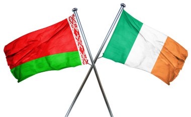 İrlanda bayrağı, 3d render ile Beyaz Rusya bayrağı