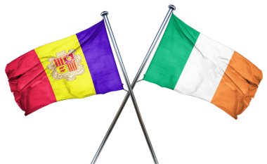 İrlanda bayrağı, 3d render bayrakla Andora