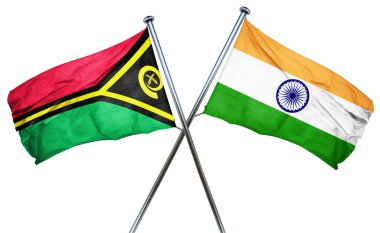 Vanatu bayrak Hindistan bayrağı, 3d render ile