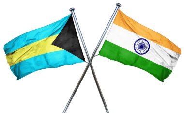 Hindistan bayrağı, 3d render ile Bahamalar bayrağı