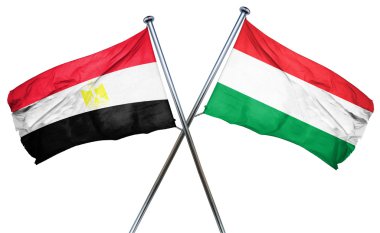 Macaristan bayrağı, 3d render ile Mısır bayrağı