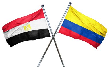 Kolombiya bayrak, 3d render ile Mısır bayrağı