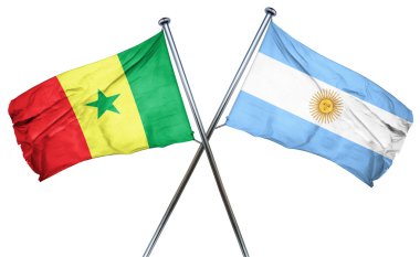 Arjantin bayrağı, 3d render bayrakla Senegal