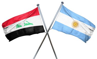 Arjantin bayrağı, 3d render ile Irak bayrağı