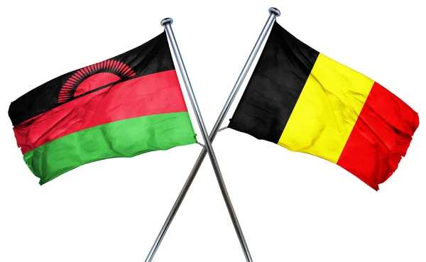 Flaga Flaga Malawi z Belgii, renderowania 3d — Zdjęcie stockowe