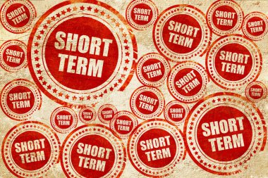 kısa vadeli, kırmızı pul doku kağıt üzerinde