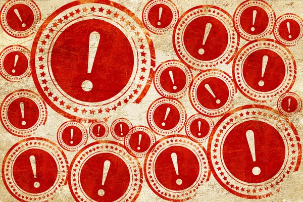 Aviso de perigo, carimbo vermelho em uma textura de papel grunge — Fotografia de Stock