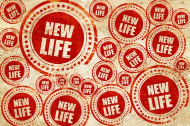 yeni hayat, kırmızı pul doku kağıt üzerinde