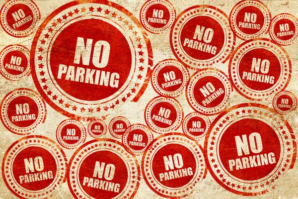 Немає парковки, червона марка на текстурі гранжевого паперу — стокове фото