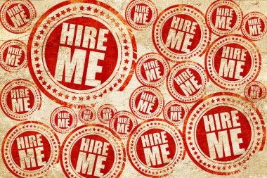 Beni bir doku kağıt üzerinde kırmızı pul işe