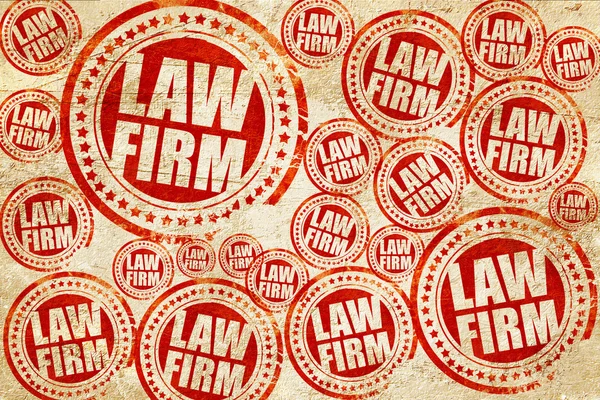 Prawa firmy, czerwony znaczek na grunge tekstury papieru — Zdjęcie stockowe