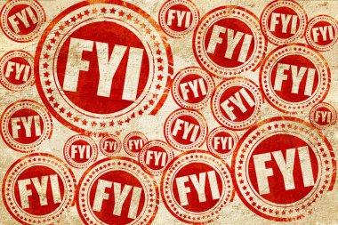 Bilginize, doku kağıt üzerinde kırmızı pul