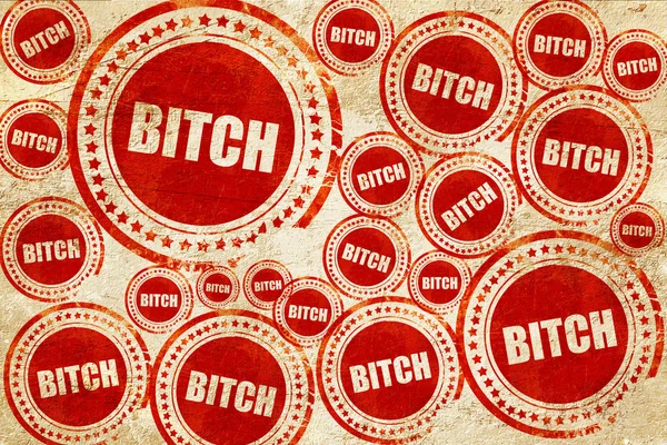 Suka, czerwony znaczek na grunge tekstury papieru — Zdjęcie stockowe