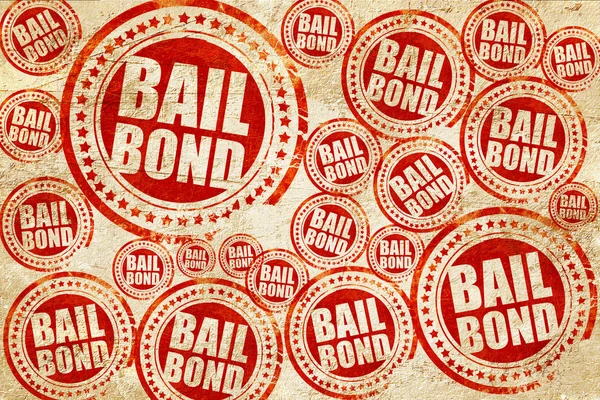 Bailbond, kırmızı pul doku kağıt üzerinde