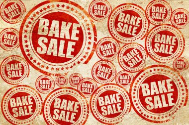 Satış, kırmızı pul doku kağıt üzerinde pişirin