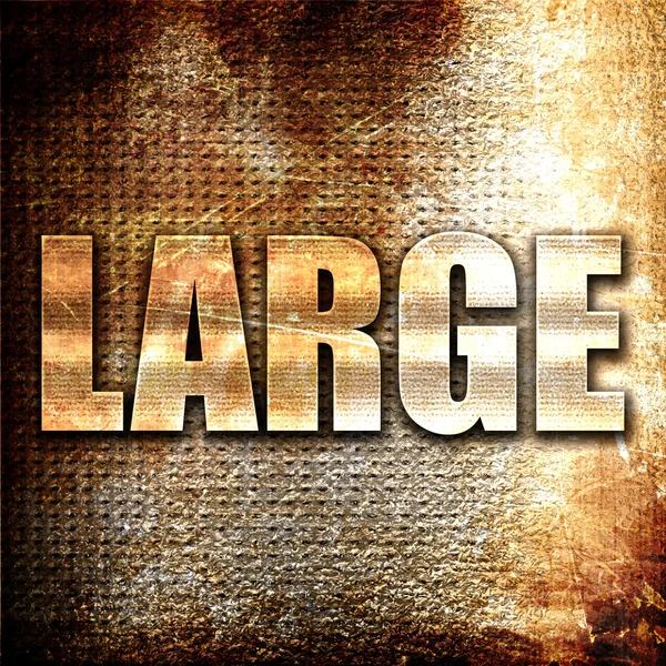 Large Rendering Metal Text Rust Background — 스톡 사진