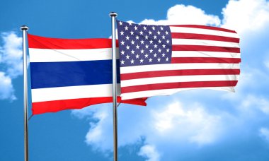 Tayland bayrağı, 3d render