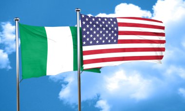 Nijerya bayrak, 3d render