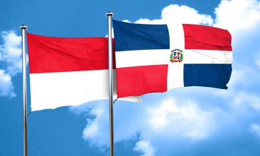 Dominik Cumhuriyeti bayrağı, 3d render ile Monaco bayrağı