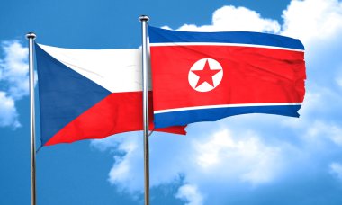 Kuzey Kore bayrağı, 3d render bayrakla Çekoslovakya